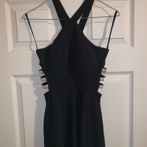 Black Prom Dress, high in front, low in back